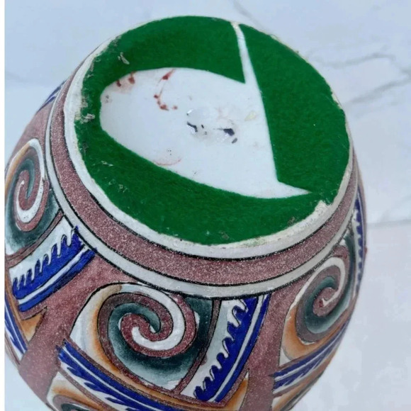 Vintage Collection Ceramic Southwestern Design Pottery Water Vase Cream Size 10" - Picture 7 of 9